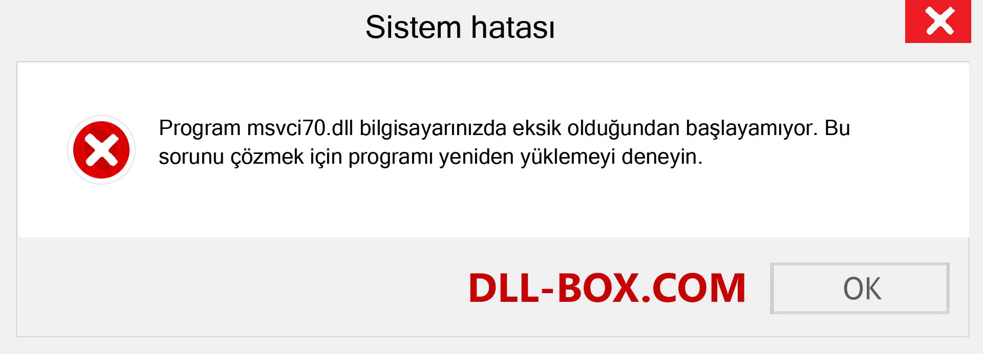 msvci70.dll dosyası eksik mi? Windows 7, 8, 10 için İndirin - Windows'ta msvci70 dll Eksik Hatasını Düzeltin, fotoğraflar, resimler